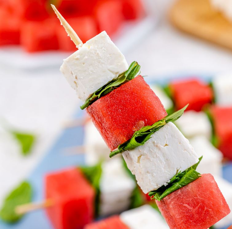 Watermelon and Feta Skewers for the perfect summer party