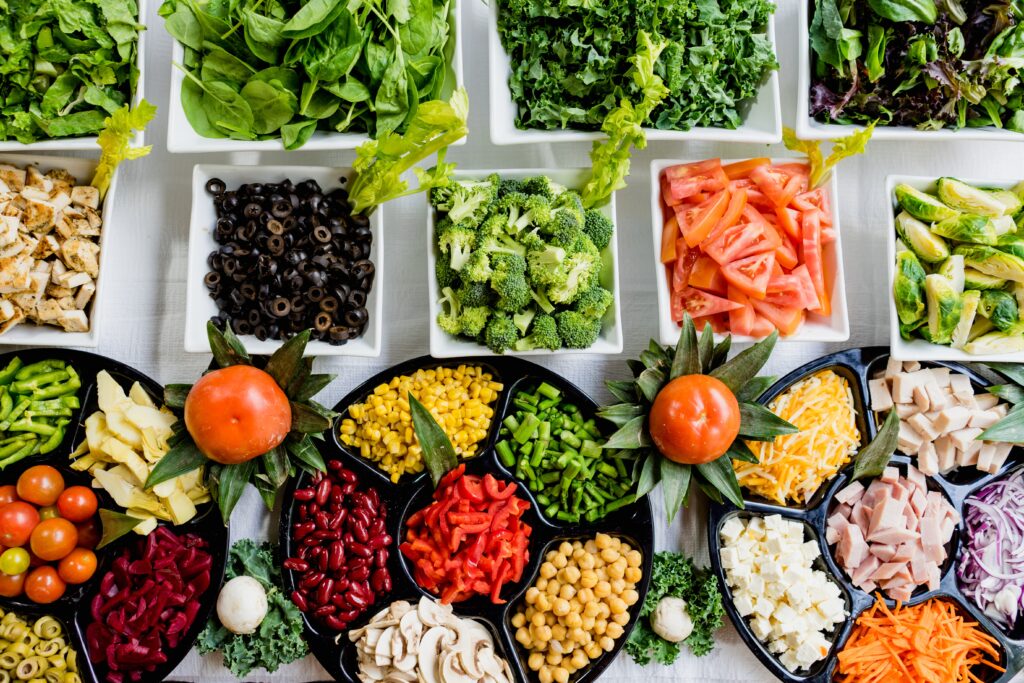 Build your own salad bar on the perfect summer party.