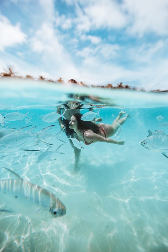 Luxury ethical resorts provide snorkeling or diving that adhere to responsible marine practices 