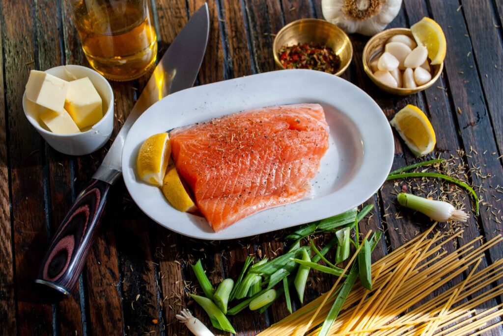 Salmon is rich in vitamins, minerals, omega-3 and protein.